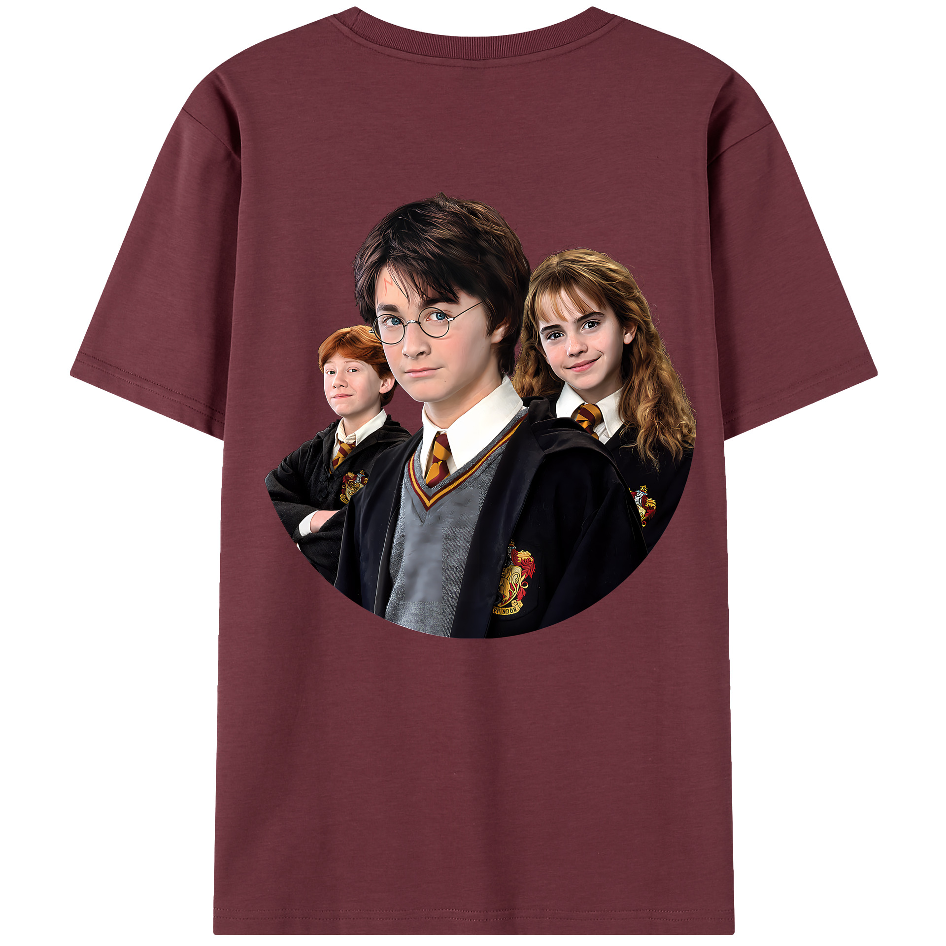 （画像用） Harry Potter ハリー・ポッターシリーズ 綿100％半袖Tシャツ（背面プリント）